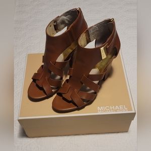 Michael Kors Leather Guiliana Sandals